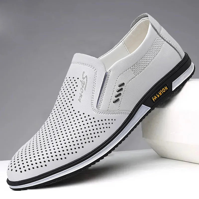 Classic Leather Shoes For Men Designer Loafers High Quality Moccasins  Formal Mens Footwear Elegant 4