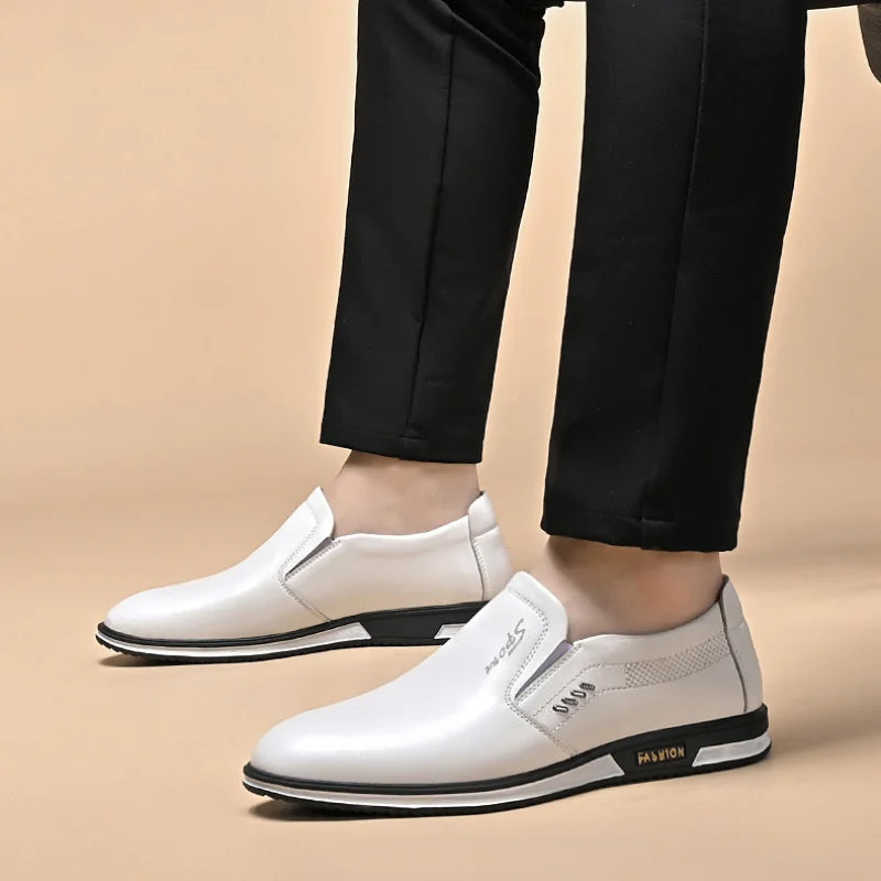 Classic Leather Shoes For Men Designer Loafers High Quality Moccasins  Formal Mens Footwear Elegant 1