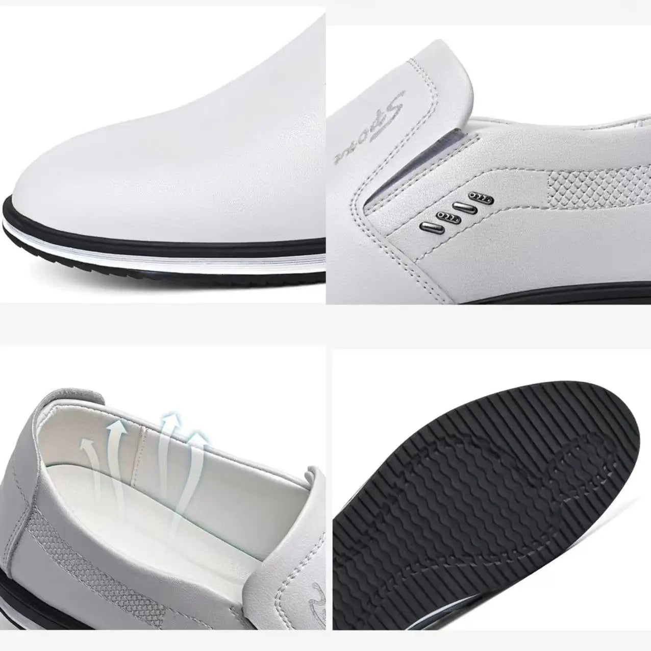 Classic Leather Shoes For Men Designer Loafers High Quality Moccasins  Formal Mens Footwear Elegant 2