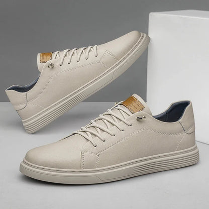 Mens Brand Italian Genuine Leather Oxford Casual Shoes Outdoor Black Jogging  Office Dress Shoes 1