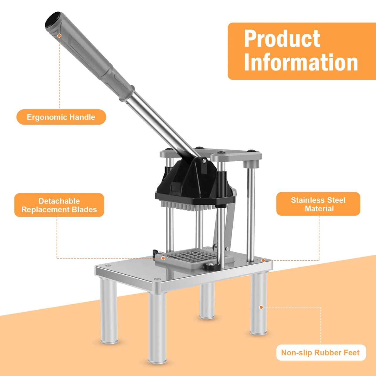 ProChef Heavy Duty Vegetable And French Fry Cutter 3