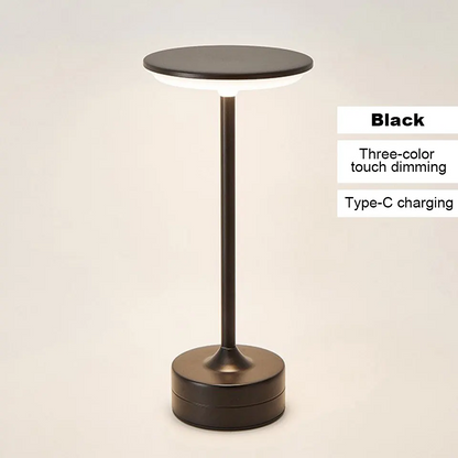 USB Rechargeable Table Lamp, Portable Wireless LED Night Light, Touch Sensor for Bedside Reading and Desktop Decor