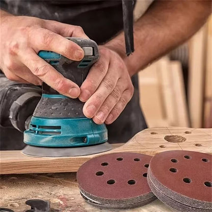 Premium 125mm 8Hole Sanding Discs For Wood And Metal  MultiGrit Abrasive Polishing Pads 1