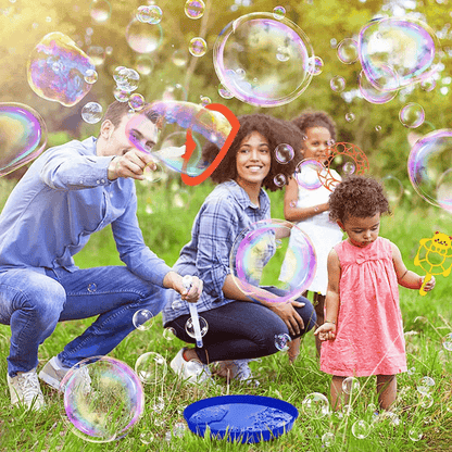 BubbleJoy Outdoor Bubble Blowing Set for Kids and Families