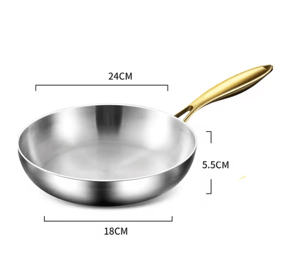 ChefSteel 316 Stainless Steel Nonstick Frying Pan 4