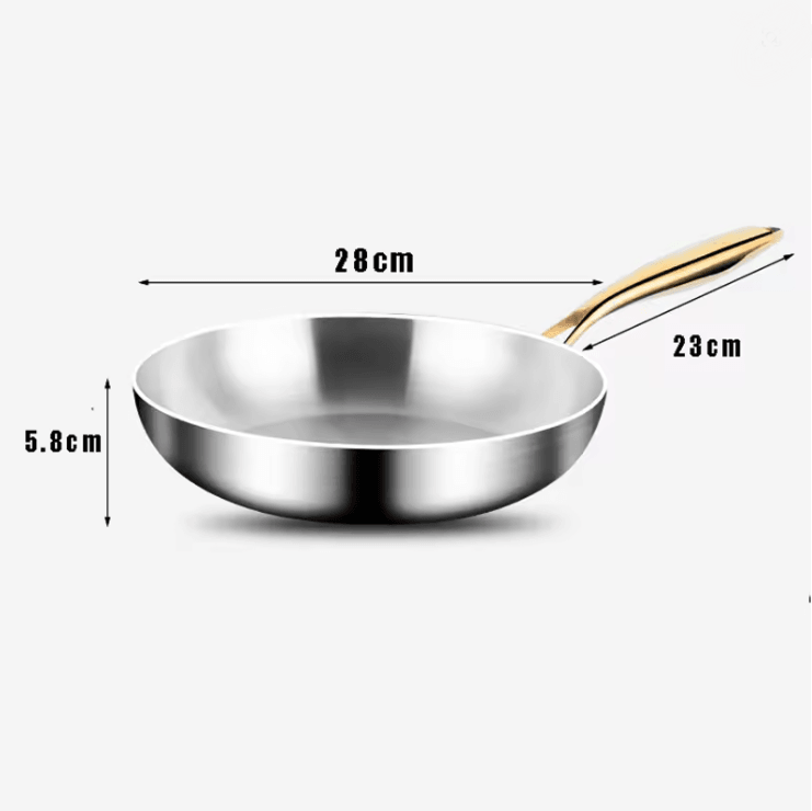 ChefSteel 316 Stainless Steel Nonstick Frying Pan 6