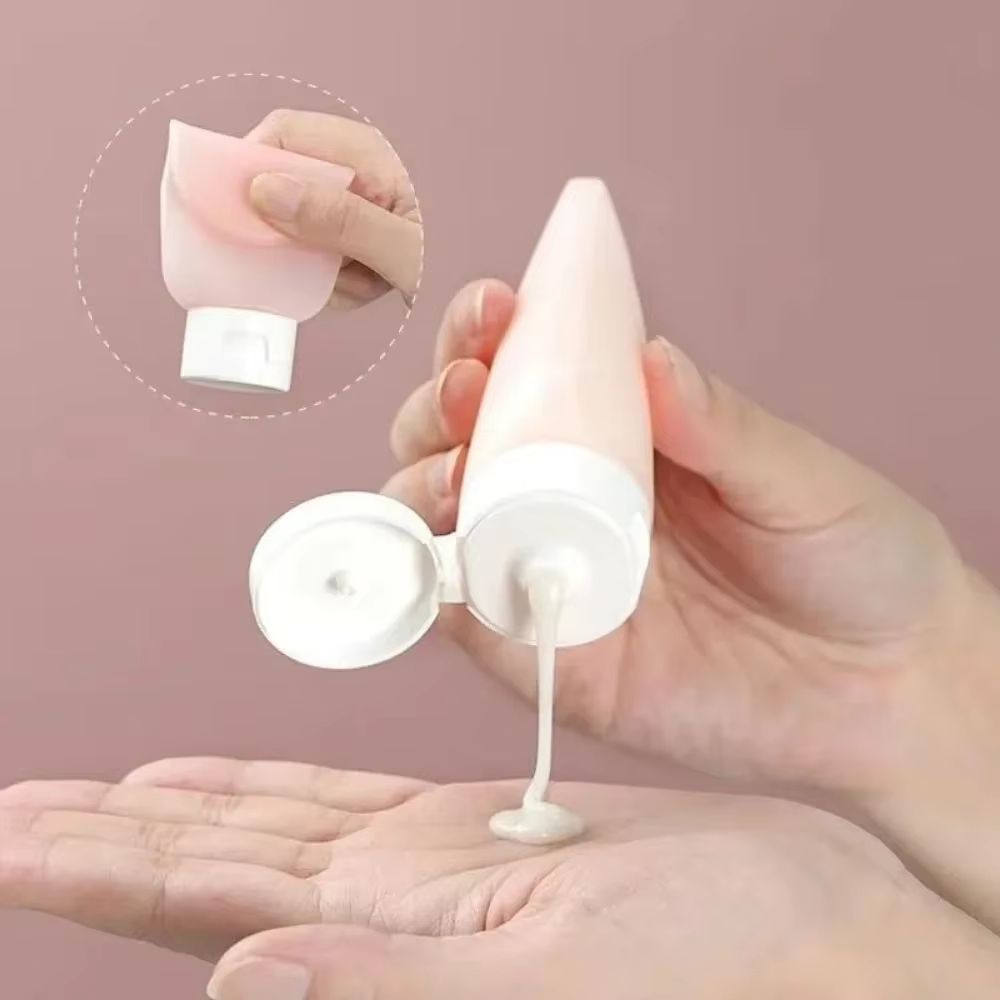 4Piece Refillable Travel Bottle Set  60ml Soft Lotion And Shampoo Squeeze Containers For OntheGo Co 4
