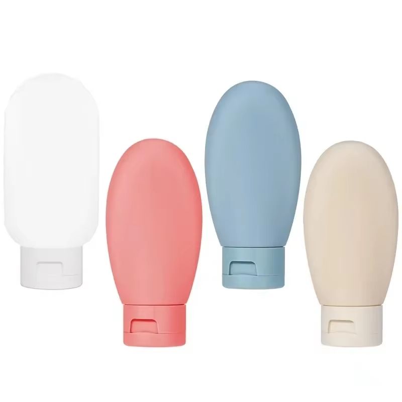 4Piece Refillable Travel Bottle Set  60ml Soft Lotion And Shampoo Squeeze Containers For OntheGo Co 8