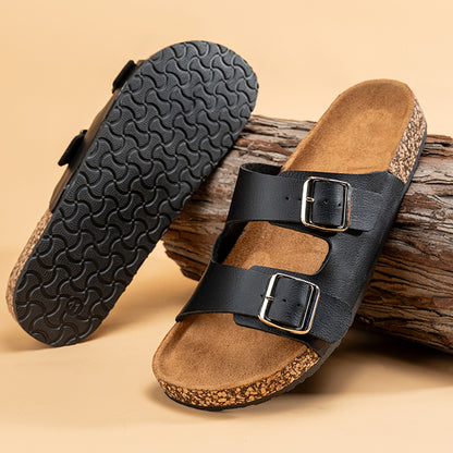 Comfortable Fashion Classic Slippers For Men Lightweight Summer Cork Sandals For Outdoor Wear 1