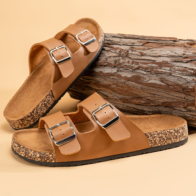 Comfortable Fashion Classic Slippers For Men Lightweight Summer Cork Sandals For Outdoor Wear 5