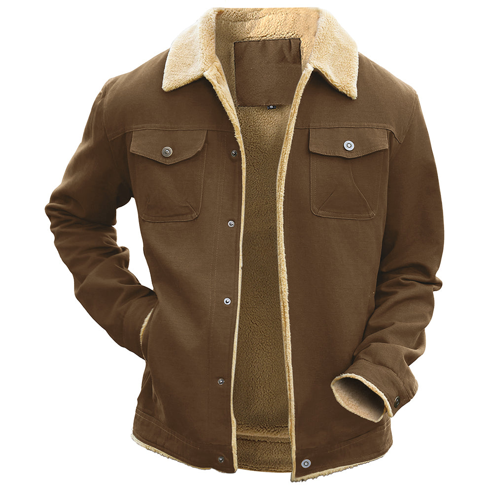 Men's Winter Jacket, Waterproof, Fleece Lined, Warm, Comfortable Casual Outerwear, High Quality Multi-Color Coat
