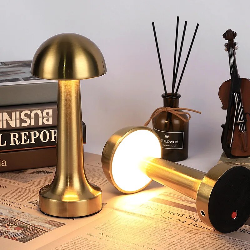 Rechargeable LED Table Lamp, Touch Sensor Night Light, Modern Desktop Decorative Lamp for Bedroom