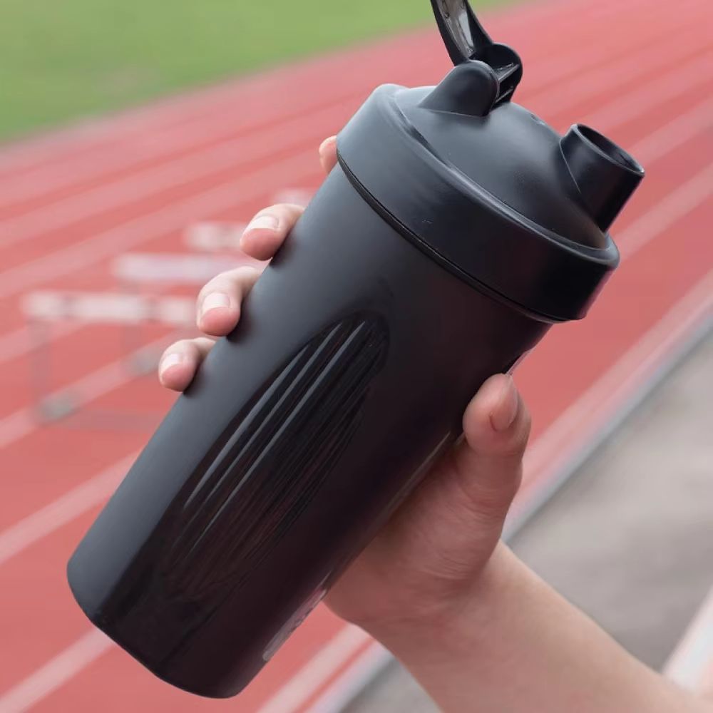 600ML LeakProof Protein Shaker Bottle  Portable 20oz Plastic Drink Mixer For Fitness And Gym Enthus 2