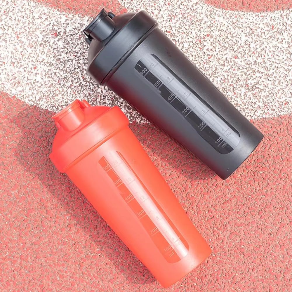 600ML LeakProof Protein Shaker Bottle  Portable 20oz Plastic Drink Mixer For Fitness And Gym Enthus 3