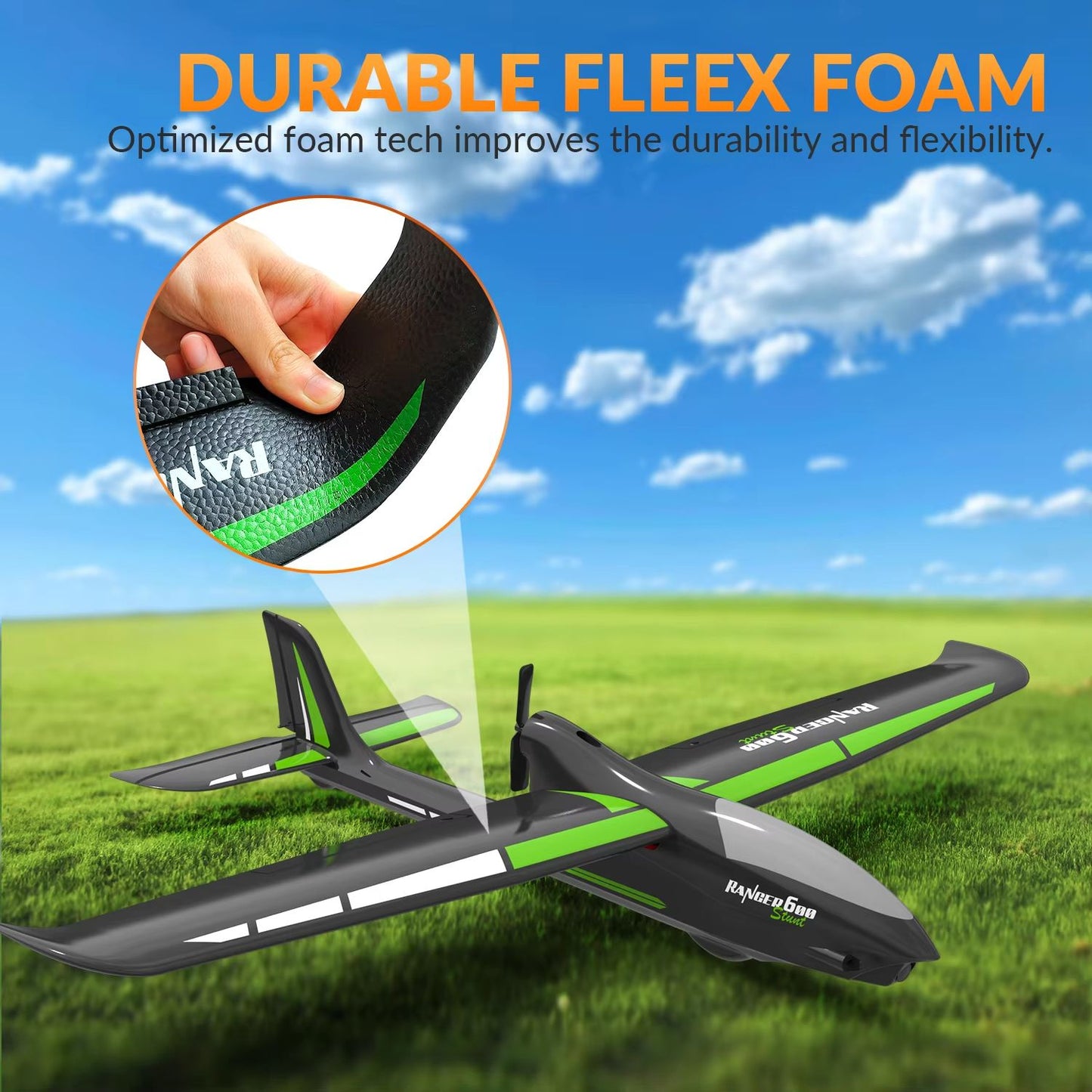 VolantexRC Ranger 600  4CH RC Airplane With 6Axis Gyro Stabilizer  OneKey Aerobatics 3