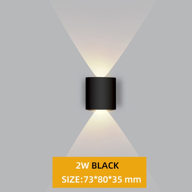 Waterproof LED Wall Light, Outdoor Indoor Lighting, for Garden, Stair, and Patio