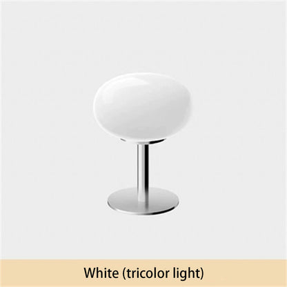 Lollipop Table Lamp, Medieval Cream Glass Lamp, Retro Standing Lamp, Simple Atmosphere Decor for Living Room, Bedroom