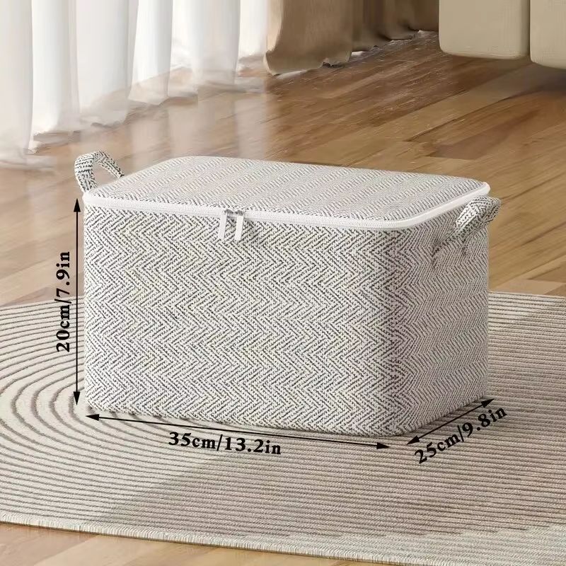 Large Capacity NonWoven Storage Bag  Foldable Closet Organizer For Clothes Quilts And Toys 6