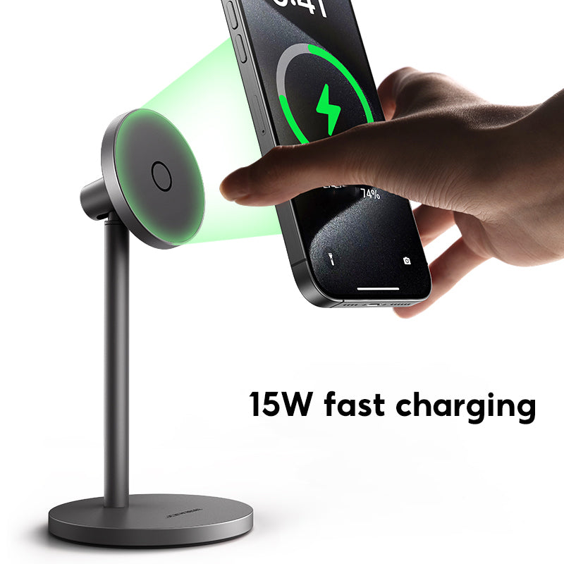 Wireless Charging Stand For Apple Magsafe Magnetic Phone Holder Fast Charging Vertical Base 2