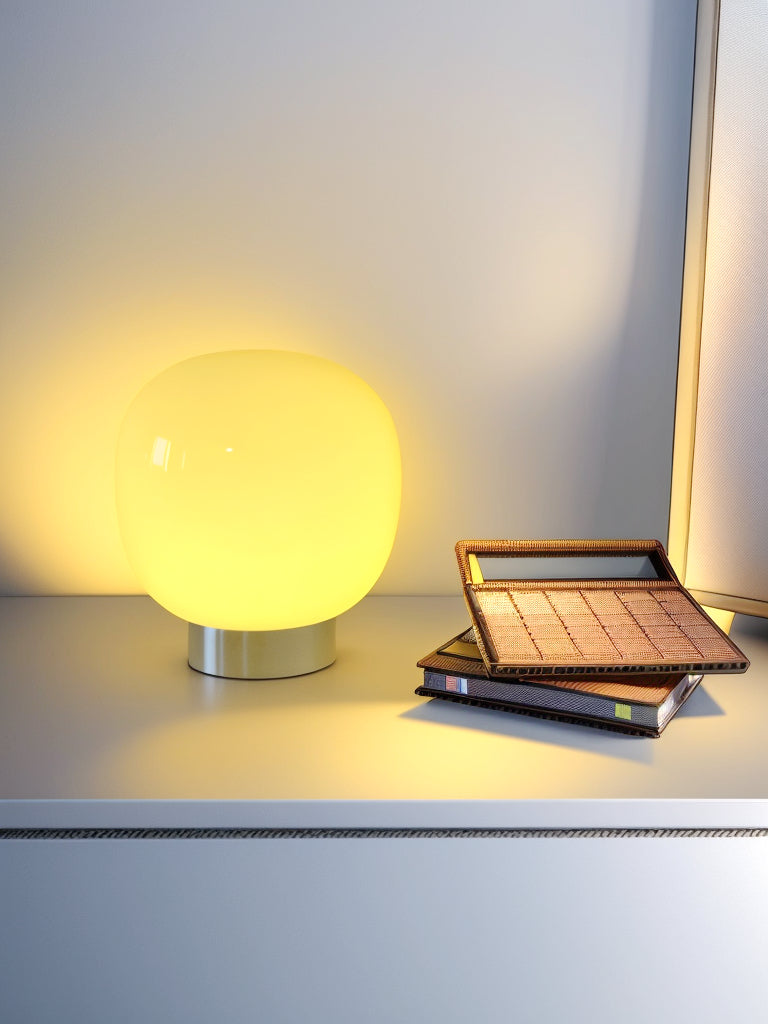 Modern Minimalist Desk Lamp, Table Light for Bedroom, Living Room, with Trichromatic Dimming