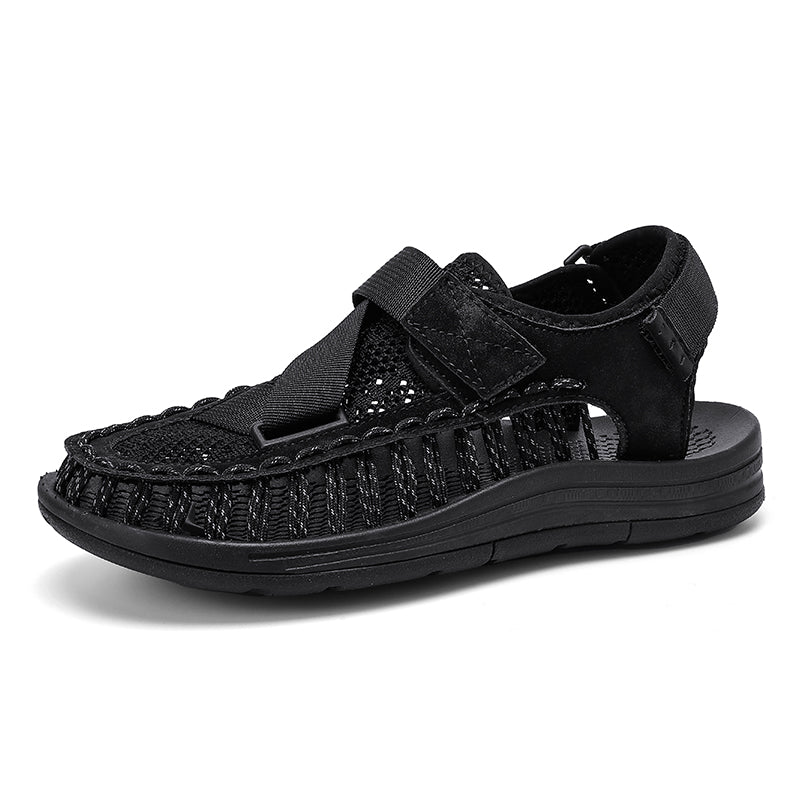 Waterproof Breathable Summer Knitted Men Sandals, Casual Outdoor Beach Shoes for Men, Stylish & Comfortable Summer