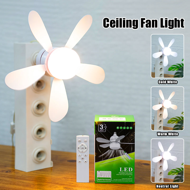 Modern Ceiling Fan with Light, Remote Control, Speed Adjustable, for Bedroom