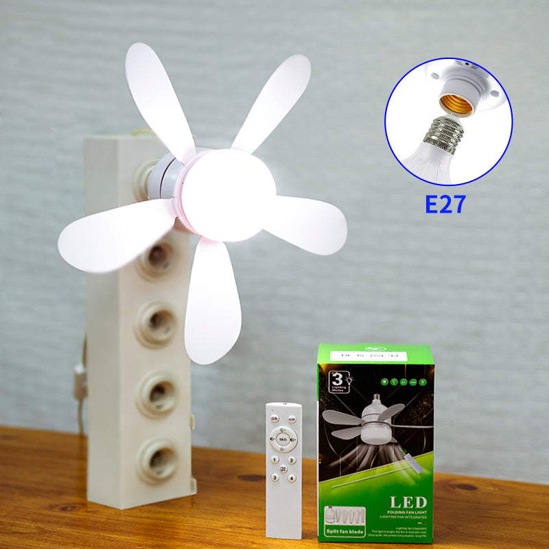 Modern Ceiling Fan with Light, Remote Control, Speed Adjustable, for Bedroom