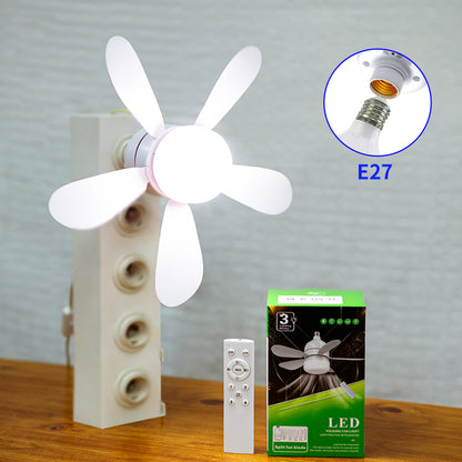 Modern Ceiling Fan with Light, Remote Control, Speed Adjustable, for Bedroom