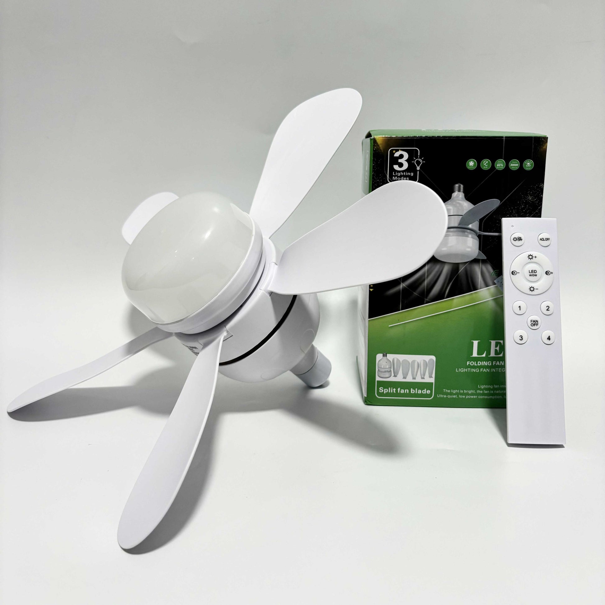 Modern Ceiling Fan with Light, Remote Control, Speed Adjustable, for Bedroom