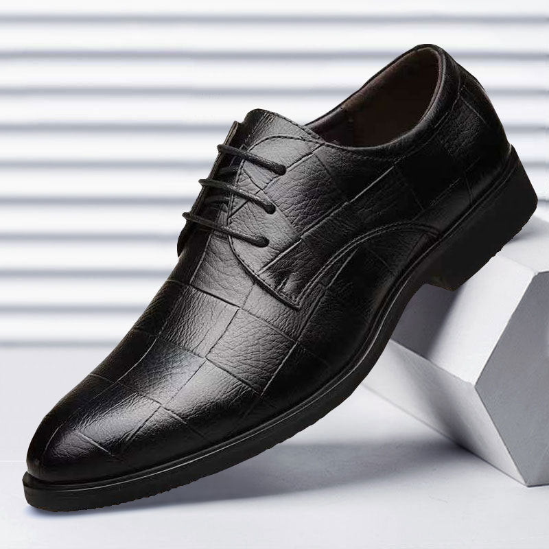 Luxury Classic Mens Leather Shoes British Style Autumn Dress Shoes Comfort Casual Business  Wedding 4
