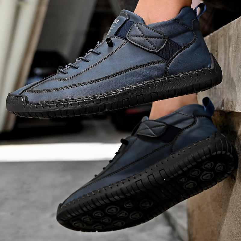 Handmade Leather Men Shoes, Breathable Casual Slip On Loafers, Fashion Moccasins, and Durable Tooling Shoes for Men