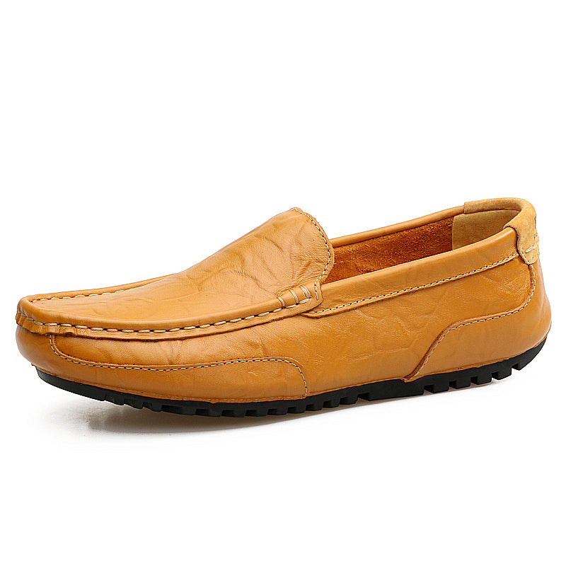 Luxury Italian Designer Mens Loafers Soft Genuine Leather Casual Moccasins Breathable SlipOn Boat S 11
