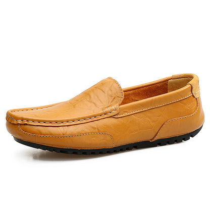 Luxury Italian Designer Mens Loafers Soft Genuine Leather Casual Moccasins Breathable SlipOn Boat S 11