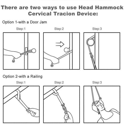 Hammock with Stand for Neck Traction Massager, Hamac Cervicales for Pain Relief, Neck Stretcher for Relaxation