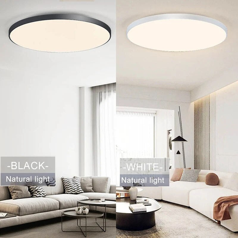 Modern Smart LED Ceiling Lamp Dimmable, APP and Remote Control for Bedroom, Living Room
