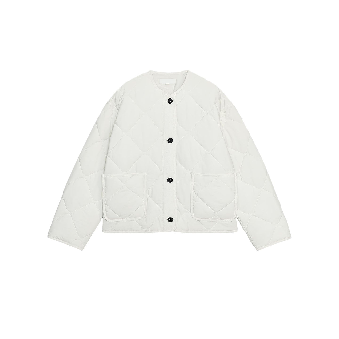 New Arrival, Women's Simple Daily Commute Coat, Waterproof Cotton Jacket, Long Sleeve Round Neck Single
