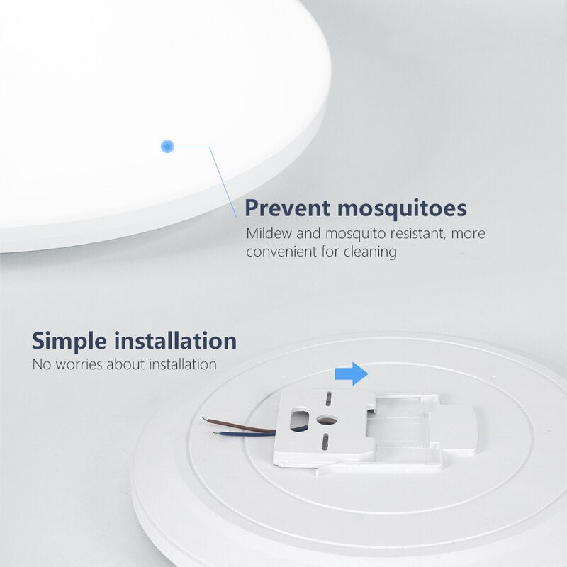 Smart Ceiling Light, RGB CCT APP Control, Ambient Light, For Bedroom, Home Decor