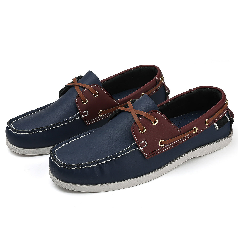 Slip On Mens Trendy Apron Toe Loafers Comfortable Non Slip Shoes For Outdoor Travel  Casual Spring  11