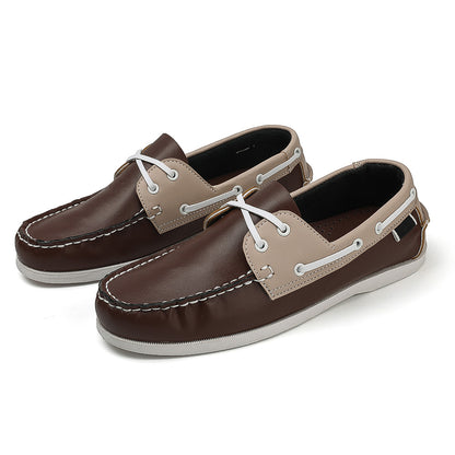 Slip On Mens Trendy Apron Toe Loafers Comfortable Non Slip Shoes For Outdoor Travel  Casual Spring  7