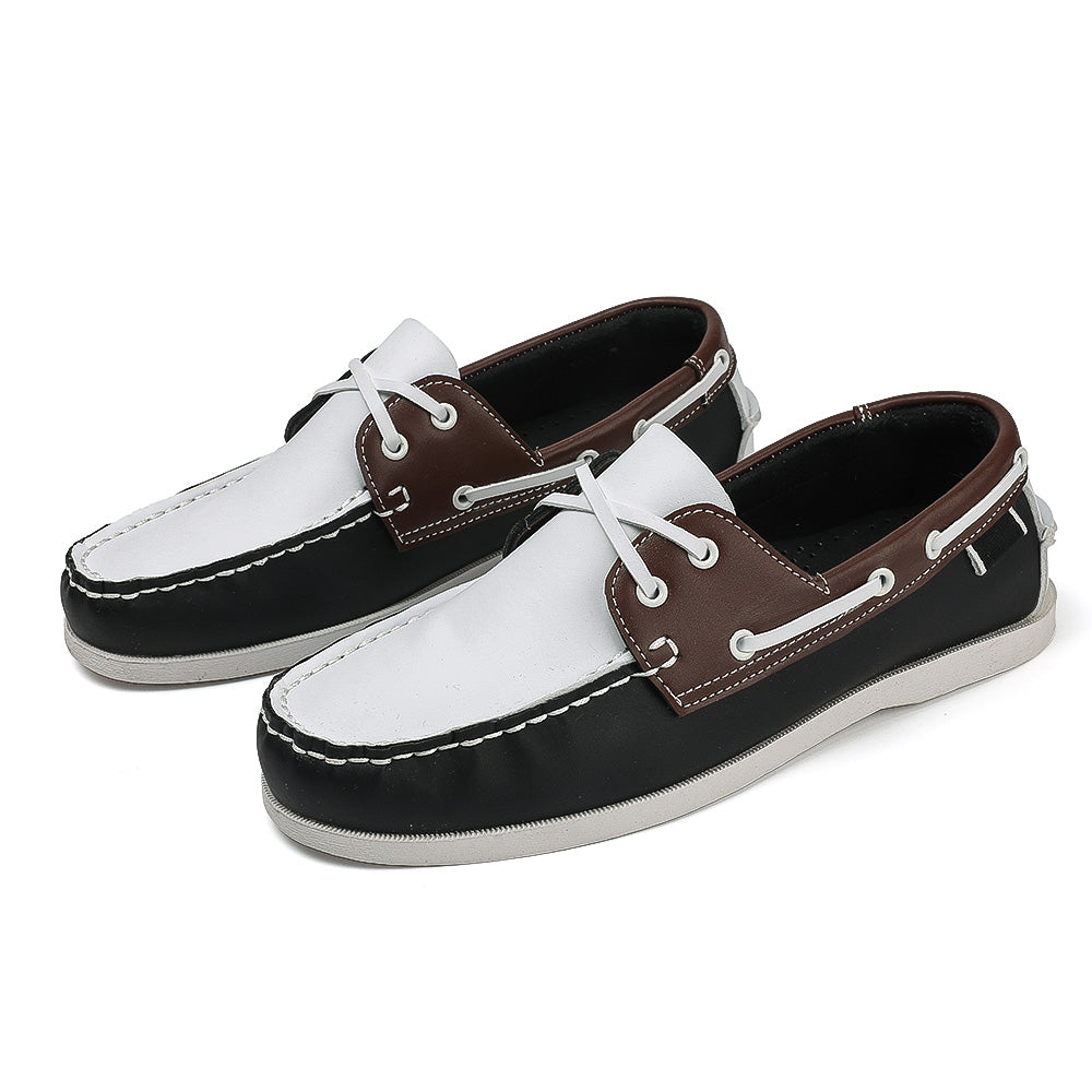Slip On Mens Trendy Apron Toe Loafers Comfortable Non Slip Shoes For Outdoor Travel  Casual Spring  6