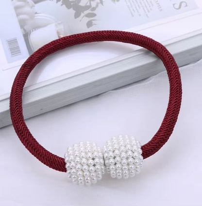 LuxePearl Magnetic Curtain Tieback Clips  Elegant Pearl Curtain Holders 12PCS Set 9