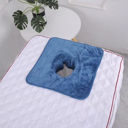 SPA Massage Bedspread Towel, Velvet Thickened Beauty Massage Table, Face Towel with Breath Hole
