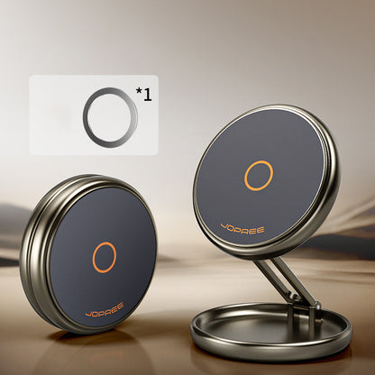 Portable Magnetic Phone Stand, Universal Foldable Mini Holder, Compact Desktop Mount for Travel Selfies, Office, use.