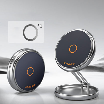 Portable Magnetic Phone Stand, Universal Foldable Mini Holder, Compact Desktop Mount for Travel Selfies, Office, use.