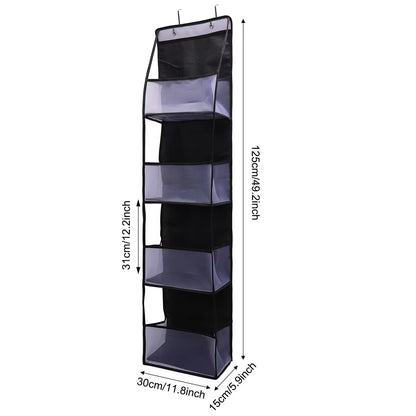 SpaceEase 46Layer OvertheDoor Hanging Organizer For Closet Bathroom  Bedroom 7