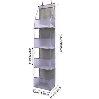 SpaceEase 46Layer OvertheDoor Hanging Organizer For Closet Bathroom  Bedroom 3