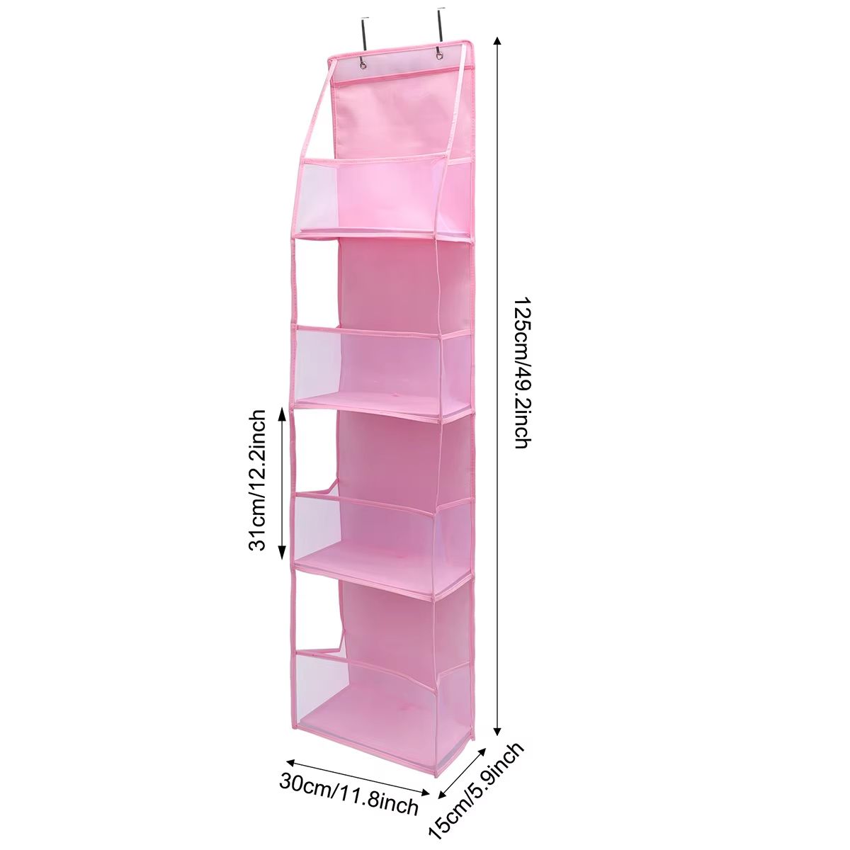 SpaceEase 46Layer OvertheDoor Hanging Organizer For Closet Bathroom  Bedroom 6