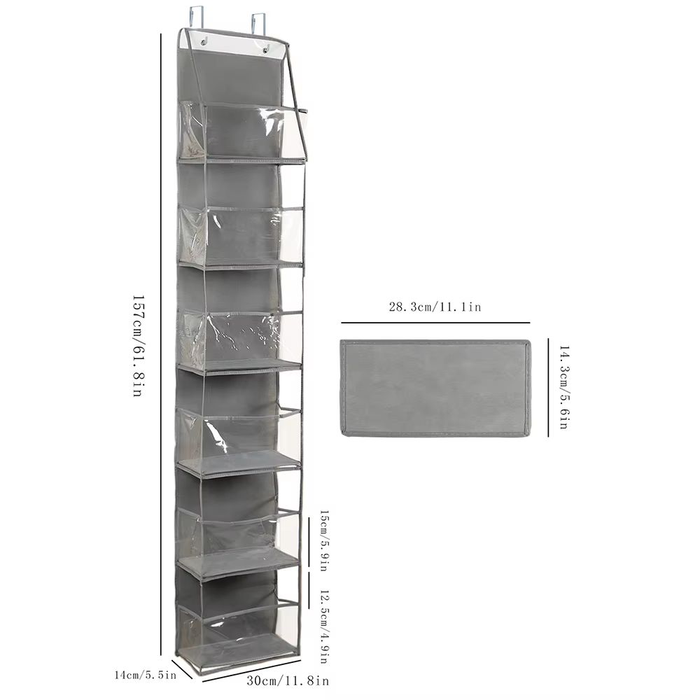 SpaceEase 46Layer OvertheDoor Hanging Organizer For Closet Bathroom  Bedroom 11