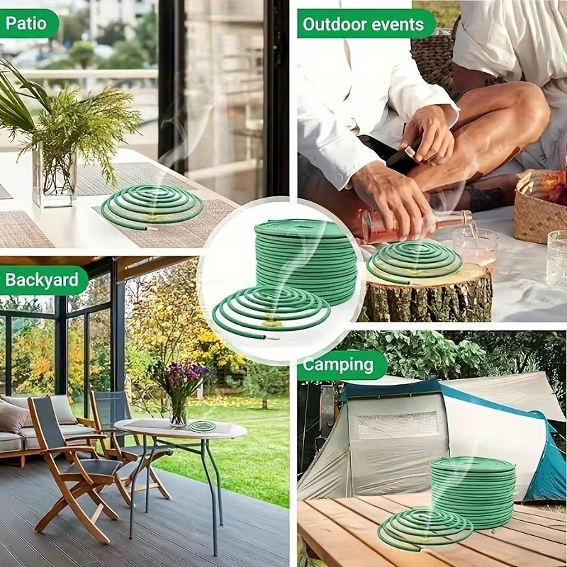 LumaLeaf 48Piece Lemongrass Scented Candle Set With Stand  Natural Outdoor Candle Collection 1
