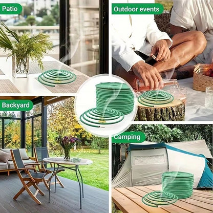 LumaLeaf 48Piece Lemongrass Scented Candle Set With Stand  Natural Outdoor Candle Collection 1